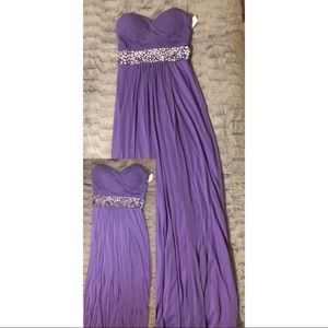 Long lavender dress